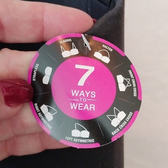 Bali Women's Comfort Revolution Multiway Straps Strapless Bra, Black, Large - Picture 8 of 11